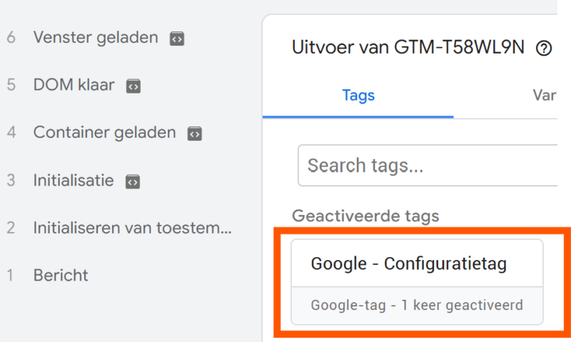Google tag live testen in GTM