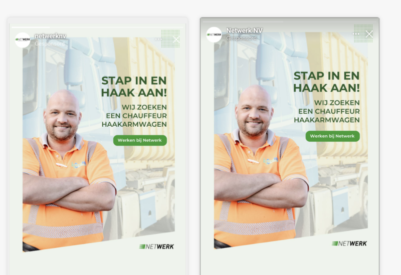META Netwerk campagne creative goed
