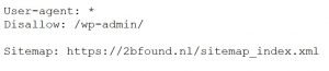robots.txt TO BE FOUND