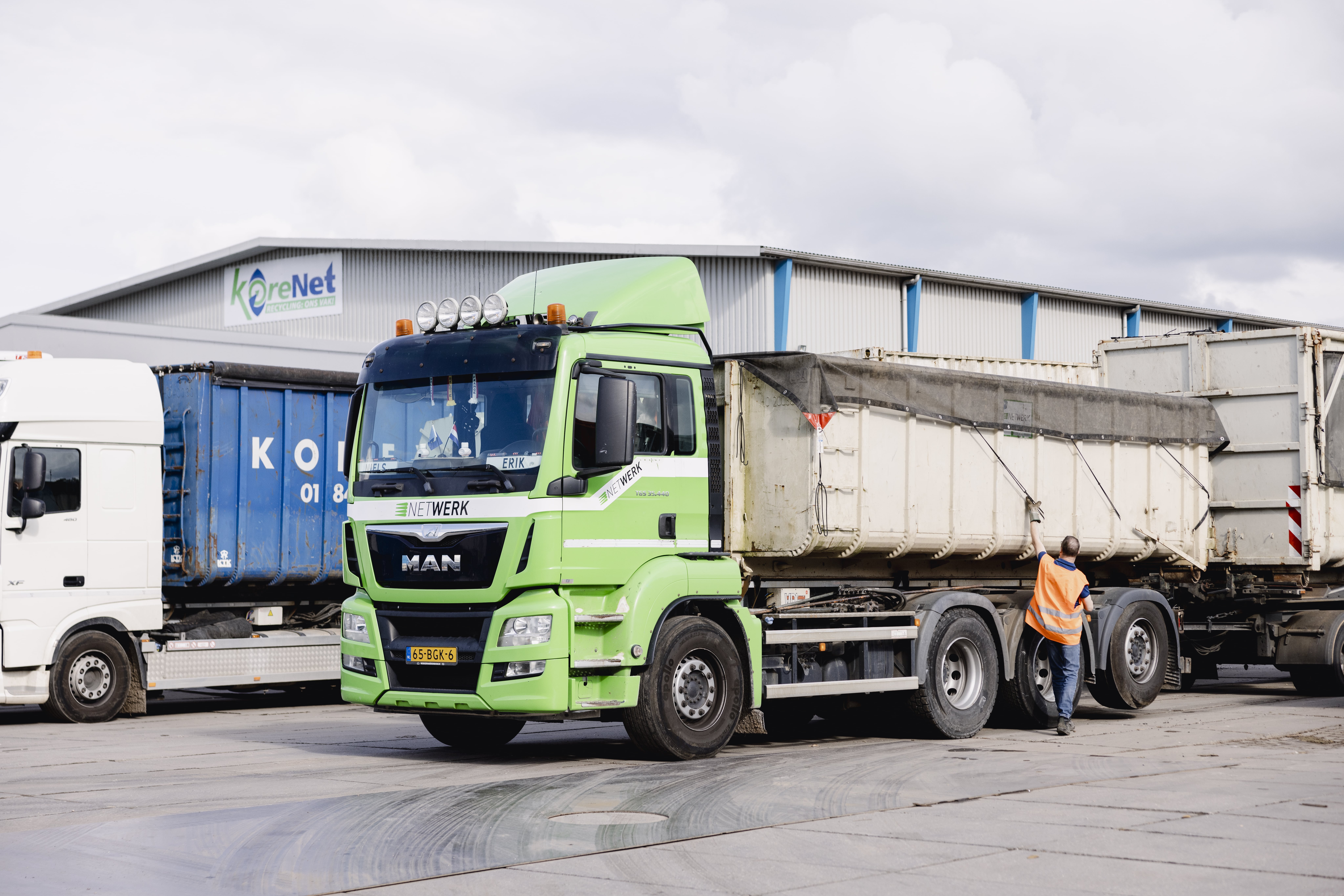 Netwerk vrachtwagen